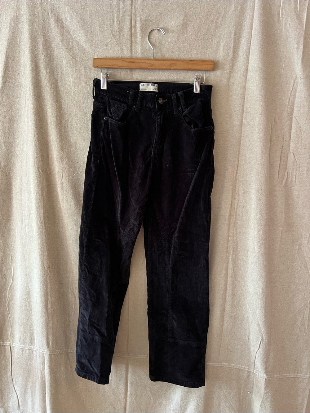 We The Free Navy Corduroy High-Rise Pants